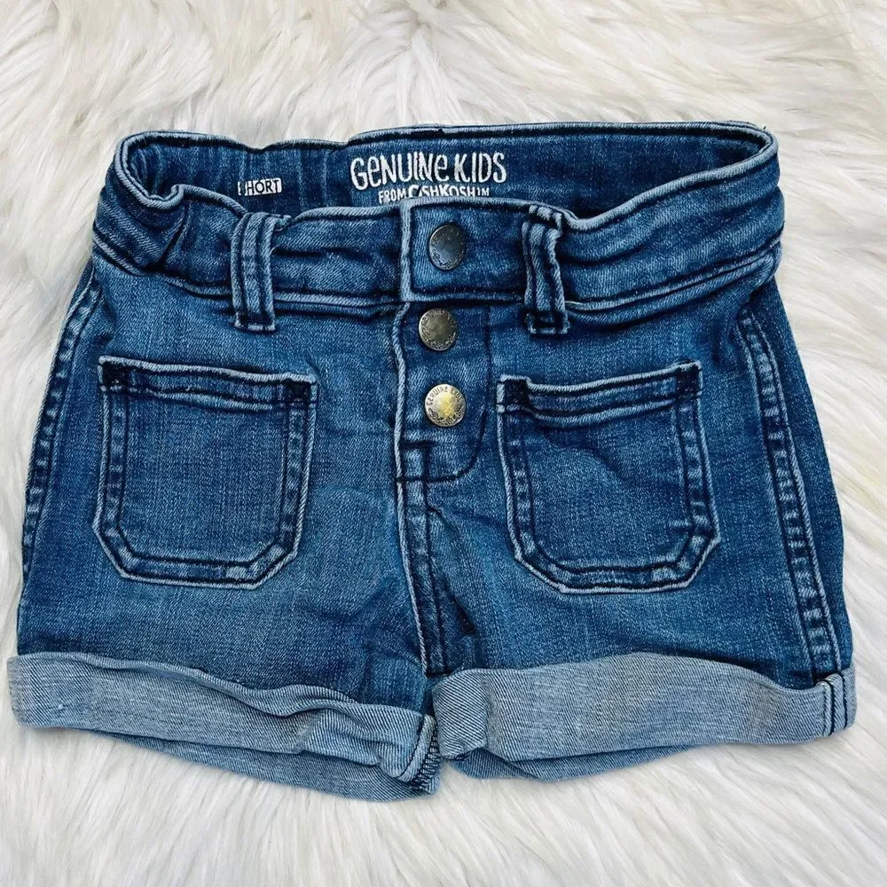 Genuine Kids From Osh Kosh Cuffed Shorts Medium Wash Size 3T